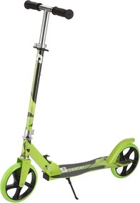 Trotineta copii si adolescenti NOVOKIDS™ Storm EVO PRO, Maxim 100 kg, Functie Super Brake, Maner reglabil pe inaltime, Diametru roata 200 mm, Verde