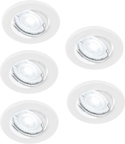 Nordlux lampă încorporată 5x4.7 W alb 49760101