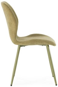 Scaune de dining verzi 4 buc. tapițate Ansu – Marckeric
