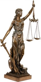 Statueta finisaj bronz Justitia 35 cm