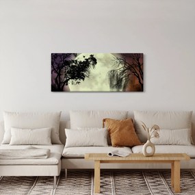 Tablou - Lună plină deasupra apei (120x50 cm)