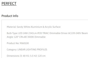 Lustra LED suspendata design circular PERFECT 40cm alba 3000K Dimmable