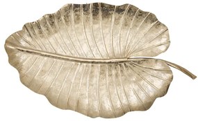 Decorațiune Mauro Ferretti Leaf, 35,5 x 23 cm, auriu