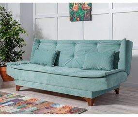 Canapea extensibila cu 3 Locuri Kelebek, Verde Marin, 190 x 85 x 85 cm