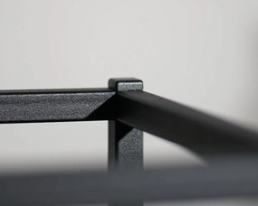 Ghiveci metalic negru LOFT FIORINO 62X22X50 cm