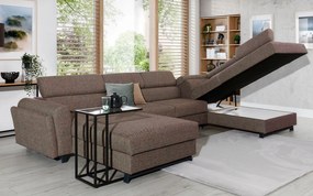 Colțar lemn masiv Formă U Extensibil Joy 370x190cm Personalizabil
