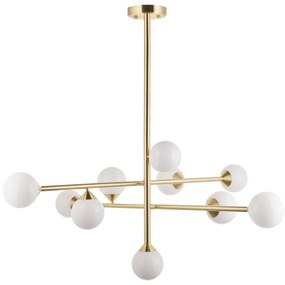 Endon 106754 - Candelabru cu tijă OTIS 10xG9/5W/230V, auriu