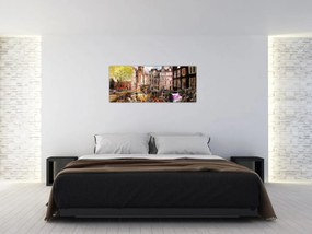 Tablou - Amsterdam, pictură (120x50 cm)