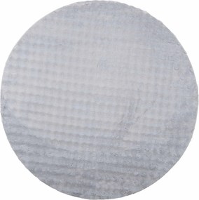 vidaXL Covoare de zonă Rotund SIROLO Gri Ø 120 CM Poliester