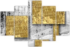 Tablou - Pătrate de aur N⁰3 (150x105 cm)