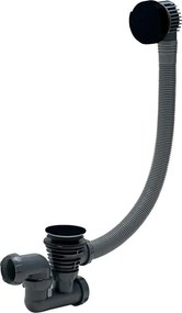 Sifon cu preaplin pentru cada Wirquin cu dop negru mat