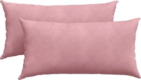 vidaXL Perne pentru canapea 2 pcs Roz 80 x 40 cm Țesătură din corduroy