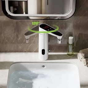 Instant de apă caldă tactil cu senzor și afișaj LED 3000W/230V IPX4 alb