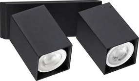 Ideal Lux - Aplica de perete LED DYNAMITE 2x GU10/7W/230V CRI 90 negru