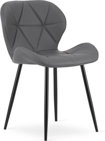 Scaun Bucatarie/Dining Miller Piele Ecologica Gri