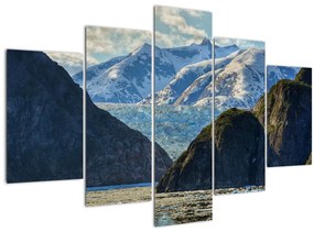 Tablou cu peisaj cu munții (150x105 cm)