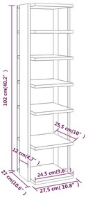 Pantofare, 2 buc., stejar sonoma, 25x27x102 cm 2, Stejar sonoma, 1