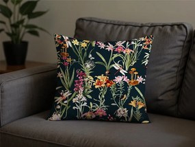 Fata de perna din microfibra MYSTIC GARDEN 45x45 cm, verde inchis