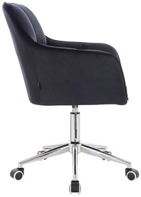 HR550K Scaun Negru Catifea