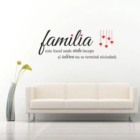 Sticker perete Familia, inimioare