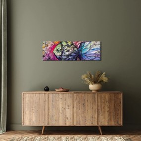 Tablou - Peștișorul colorat (cu ceas) (90x30 cm)