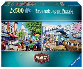 PUZZLE AMINTIRI DIN VACANTA 2X500 PIESE - RAVENSBURGER (RVSPA01272)