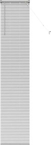vidaXL Jaluzele venetiene Manual Argintiu 220 x 40 cm Aluminiu