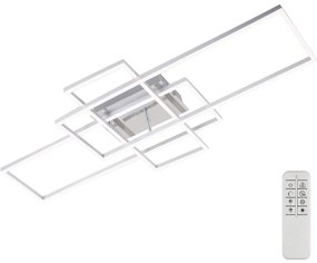 Lustră LED dimabilă aplicată FRAME LED/51W/230V crom Brilo + telecomandă
