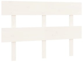 819071 vidaXL Tăblie de pat, alb, 144x3x81 cm, lemn masiv de pin