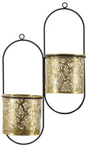 Mauro Ferretti Jardiniera Perete Dublu Hong cm 27X14X48 | Aosom Romania