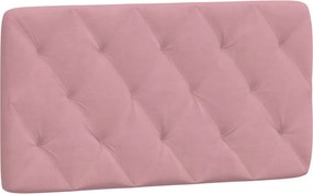 vidaXL Pernă tăblie de pat, roz, 100 cm, catifea