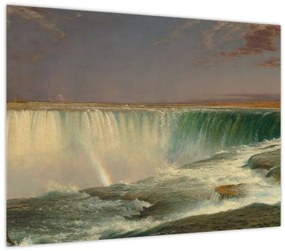Tablou pe sticlă - Frederic Edwin Church, Niagara, reproducere (70x50 cm)
