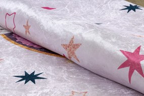 BAMBINO 48060 covor lavabil Prințesă, stele pentru copii anti-alunecare - roz