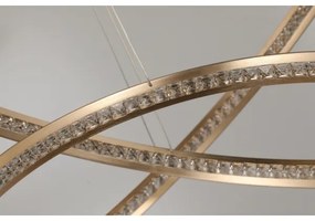 Lustră LED pe cablu BRIGHTON LED/55W/230V aurie Azzardo AZ4429