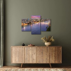 Tablou cu orașul Bratislava cu râu (90x60 cm)