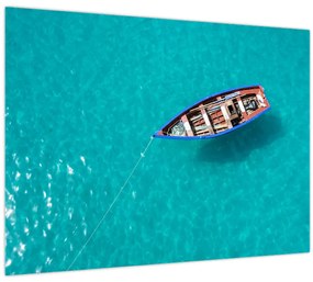 Tablou - Barcă de pescuit tradițională (70x50 cm)