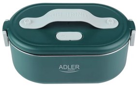 Cutie alimentara electrica Adler AD 4522, 45W, 0.8 L, Pana la 70°C, Recipient din otel inoxidabil, Geanta termica, Verde