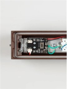 Aplica exterior corten liniara 38cm IP65 LED CCT PRISMATIC