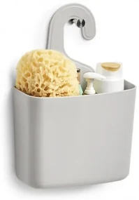 Organizator din plastic, pentru produse de curatenie, Sink Gri, l21xA9xH30,8 cm