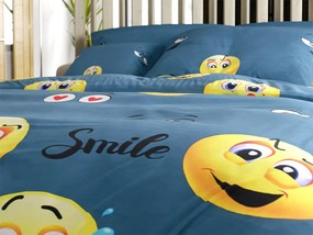 Lenjerie de pat din microfibra FUNNY EMOJI gri Dimensiune lenjerie de pat: 70 x 90 cm | 140 x 220 cm
