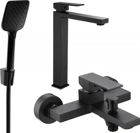 Mexen Uno R62 set de baie, negru - 71413R62-70