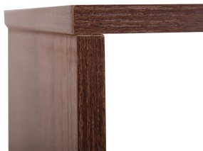 Homcom Biblioteca de Perete in Lemn, Castaniu, 80x30x145cm