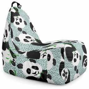 Fotoliu Puf Bean Bag tip Chill XL, Bamboo Panda