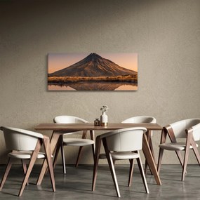 Tablou oglindirea muntelui Taranaki, Noua Zeelanda (120x50 cm)