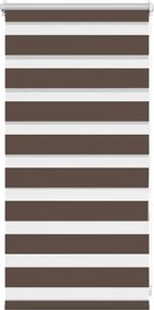 vidaXL Jaluzea Zebră 40,9x100 cm Lățime material 36,7 cm, culoare cafea