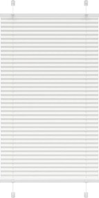 vidaXL Jaluzea plisată alb 70x100 cm Lățime țesătură 69,4cm poliester