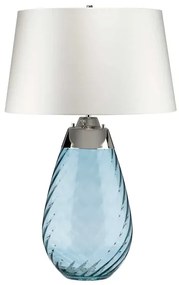 Lampă LED de masă Elstead LENA-TL-L-BLUE-OWSS LENA 1xE27/40W/230V 74 cm albastru/alb