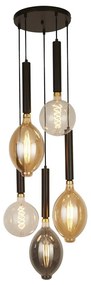 Lustra cu 5 pendule design minimalist Dulwich