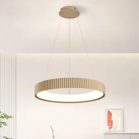 Brilagi - Lustru suspendat pe cablu FALCON MODERN, LED dimabil, 54W/230V, 60 cm, bej + telecomandă
