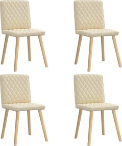 vidaXL Scaune de bucătărie, 4 buc., material textil